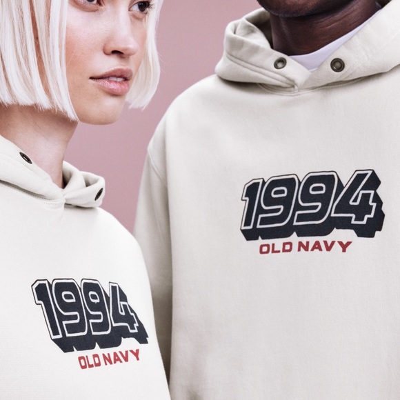 NWT 'OLD NAVY 94 Fleece Hoodie COLOR SILVER GRAY - Picture 7 of 8